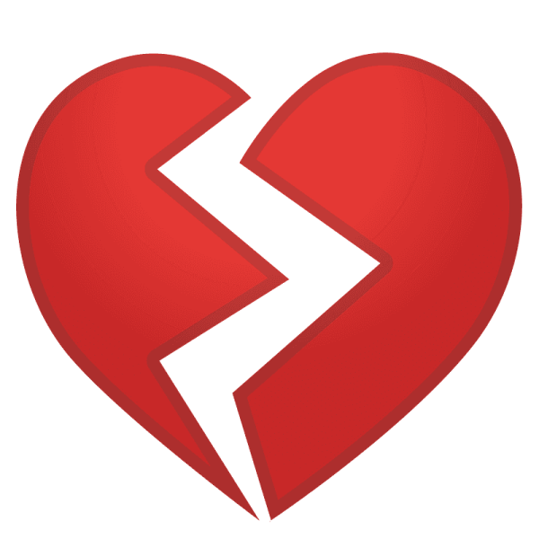 Разбитое сердечко эмодзи