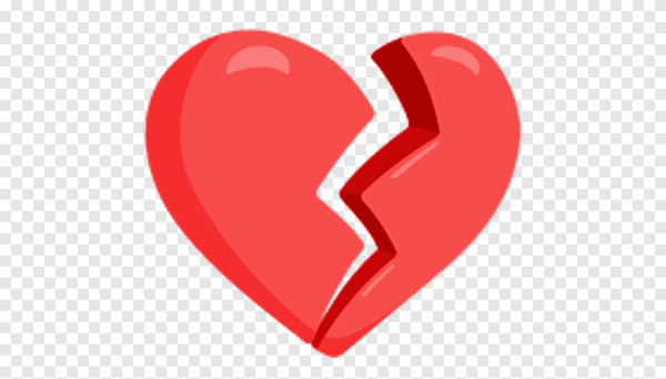 Разбитое сердце стикер