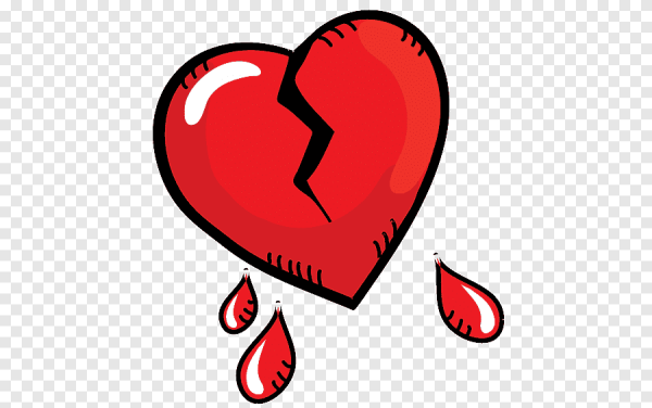 Смайлик разорванное сердце