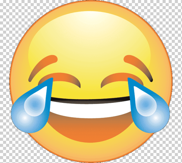 Смеющийся смайлик со слезами