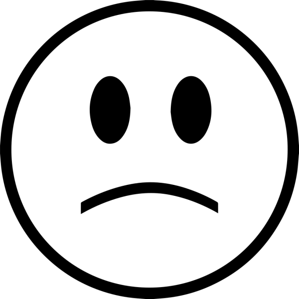 Смайлик черно белый