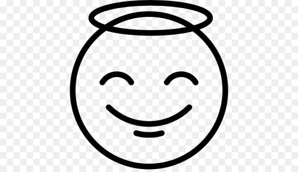 Смайлик с нимбом