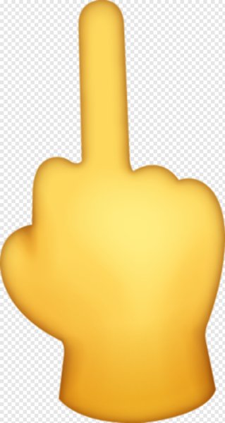 Фак на прозрачном фоне