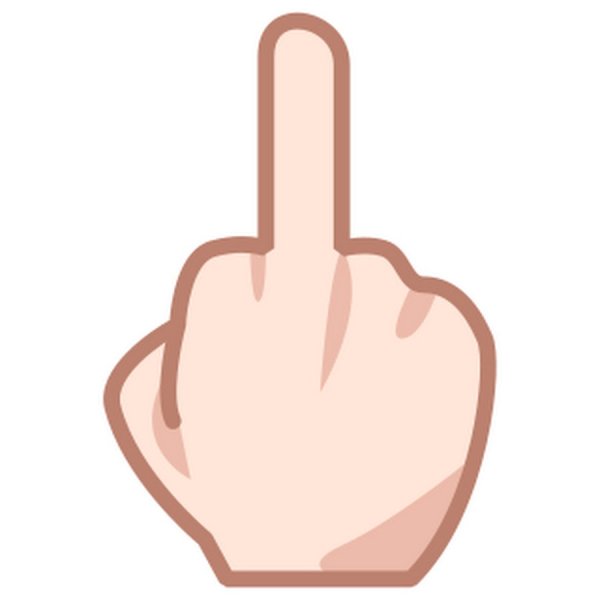 Средний палец эмодзи