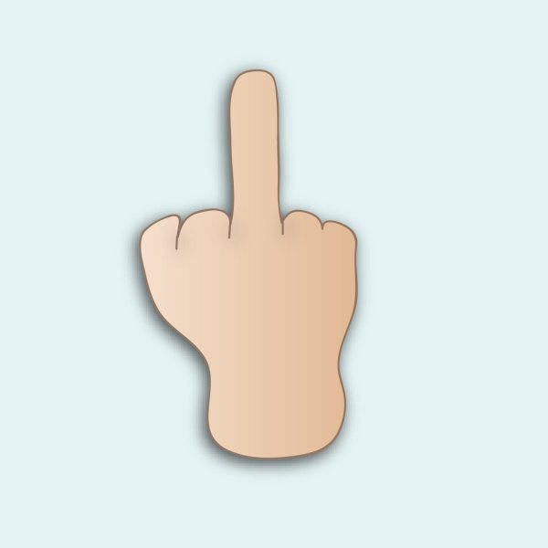 Средний палец эмодзи
