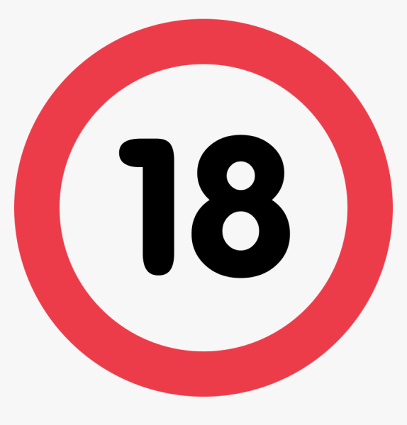 Табличка 18 плюс