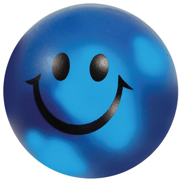 Смайлик голубого цвета