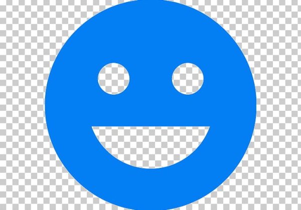 Синий смайлик