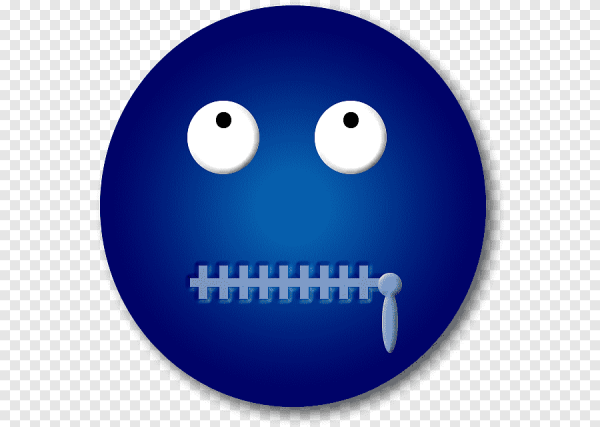 Синий смайлик
