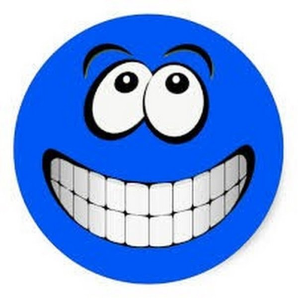 Синий смайлик