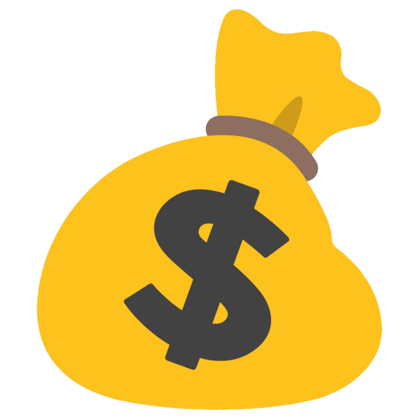 Стикер мешок денег