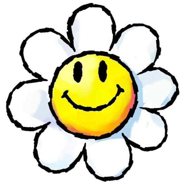 Ромашка улыбается