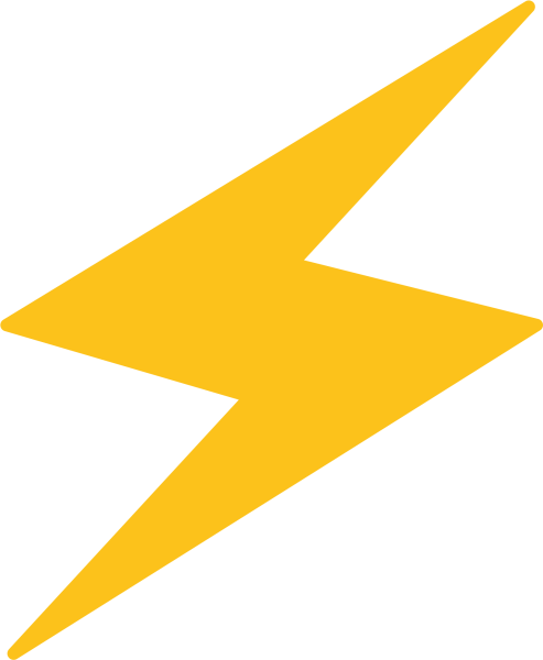 Молния стикер