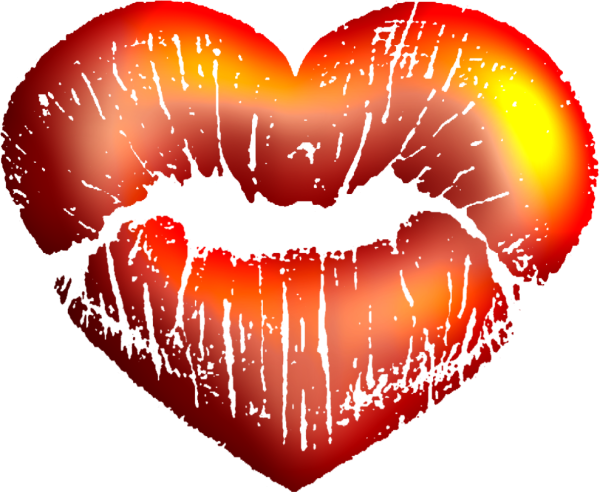 Сердечко и поцелуй