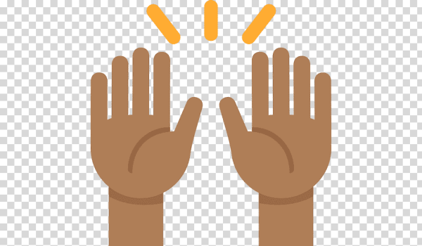 Смайлик с ладошками