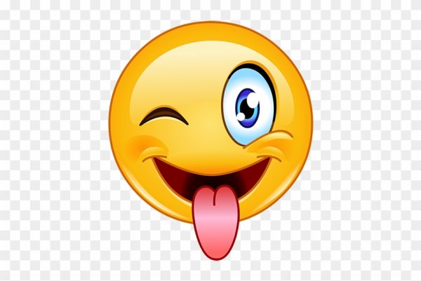 Смайлик с языком