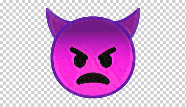 Эмодзи фиолетовый демон