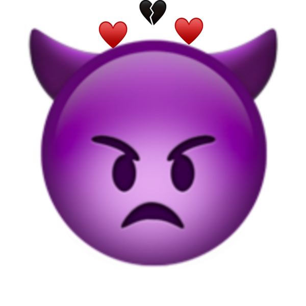 Злой смайлик с рожками