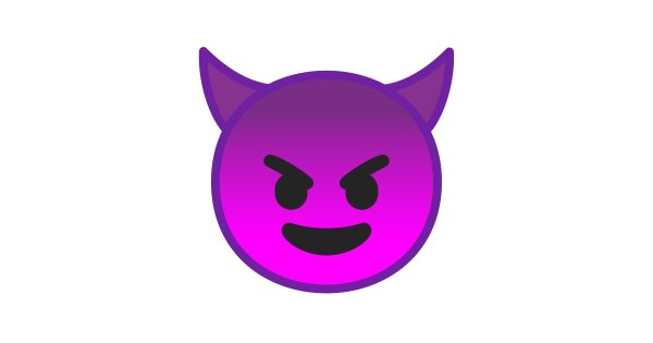 Злой смайлик с рожками