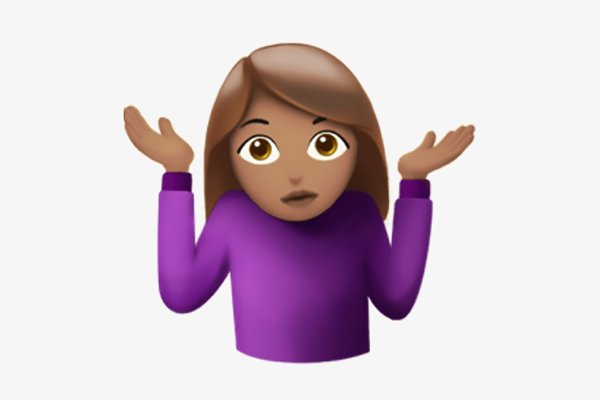 Эмодзи девушка разводит руками