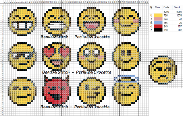 Смайлик вышивка