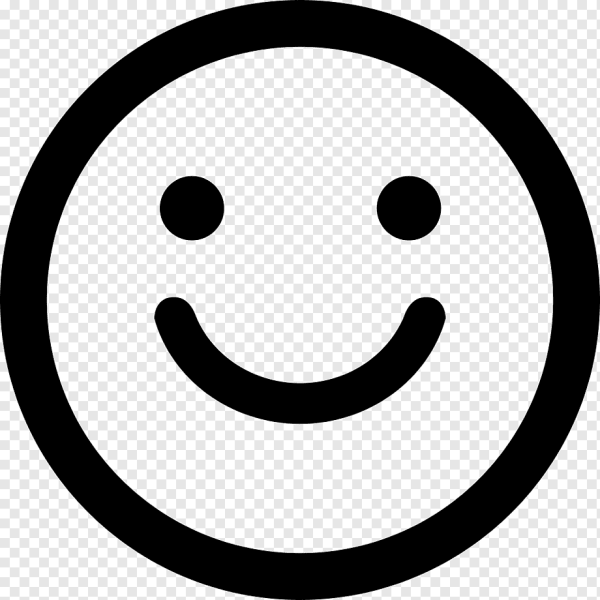 Черный смайлик