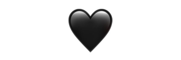 Сердечки черного цвета
