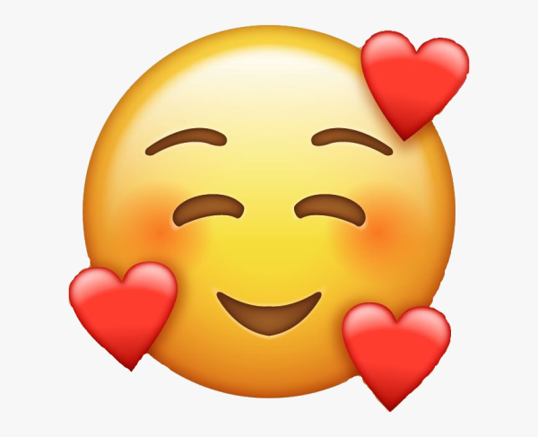 Эмодзи глаза сердечки