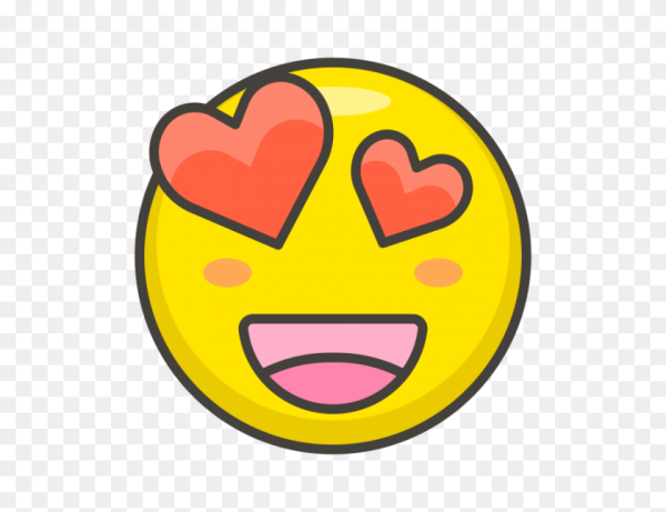 Лицо с глазами сердечками