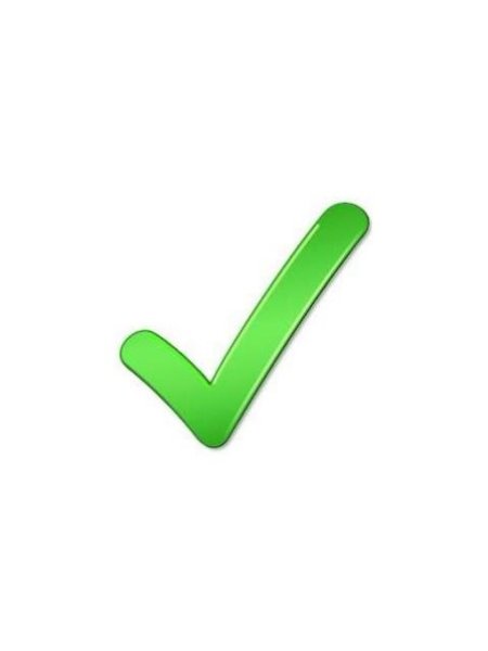 Смайл галочка зеленая