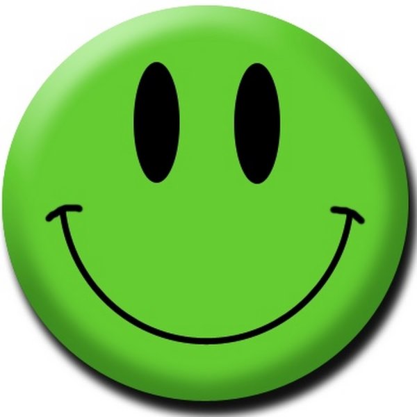 Зеленый смайлик