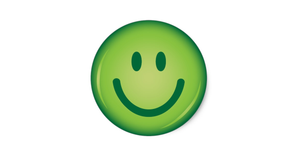 Зеленый смайлик