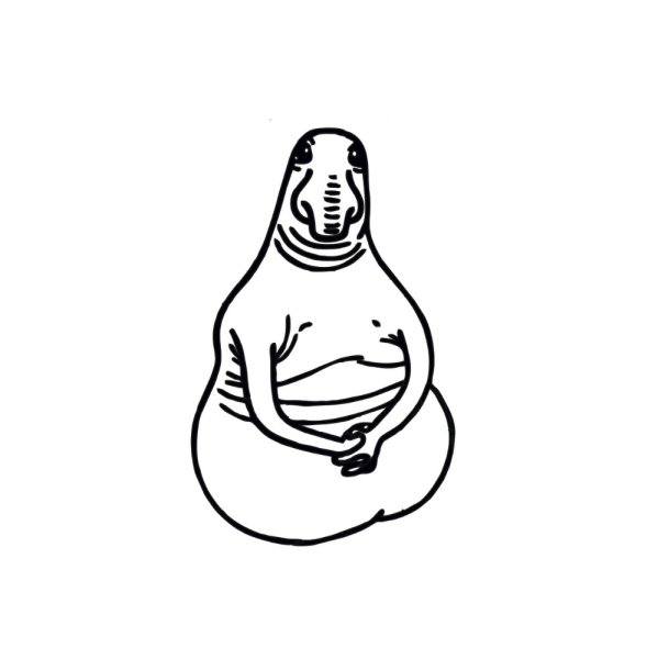 Ждун раскраска