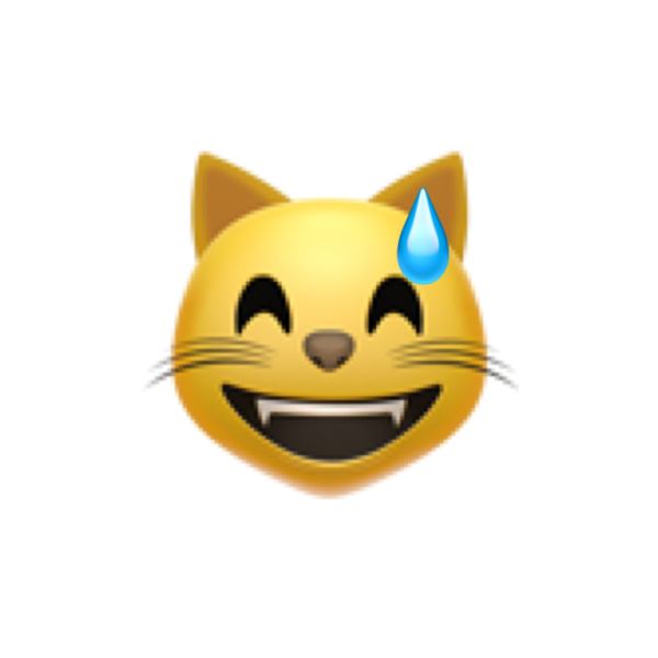 Смайлик кота на айфоне