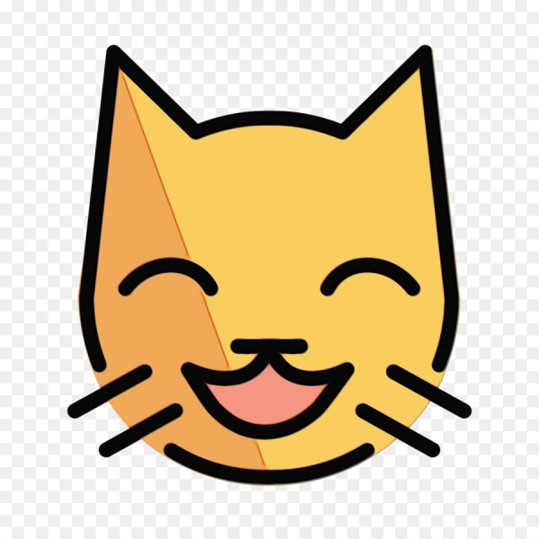 Улыбающийся кот смайлик