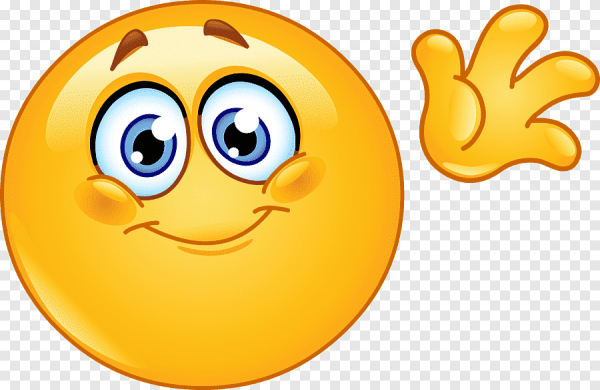 Смайлик машет