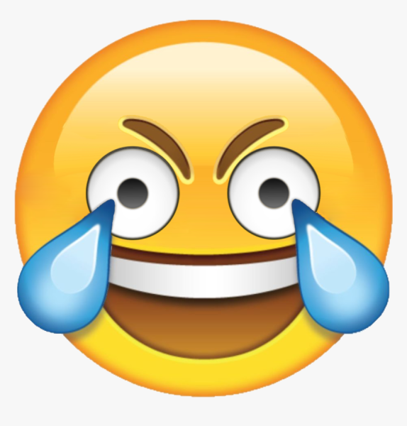 Смеющийся смайлик со слезами