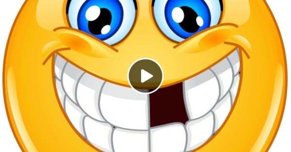 Смайлик улыбка с зубами