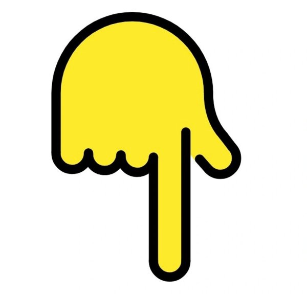 Указательный палец вниз