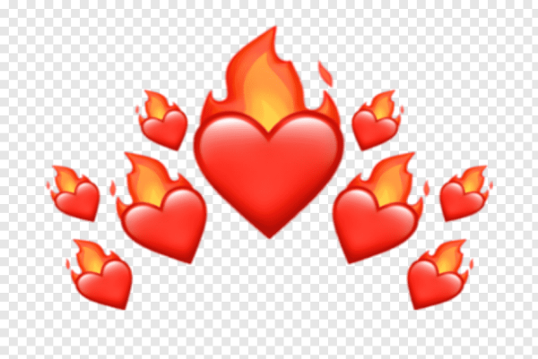 Горящее сердце эмодзи