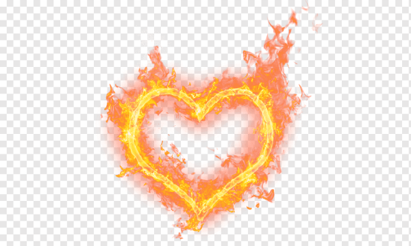 Огненное сердце смайлик