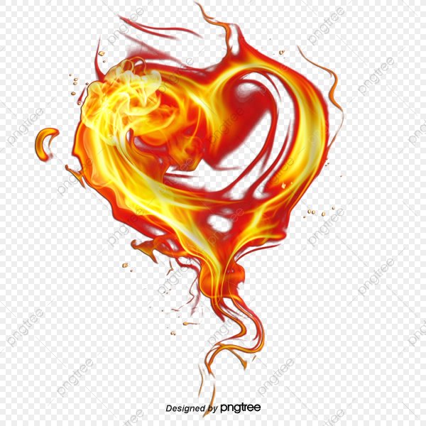 Сердечко в огне