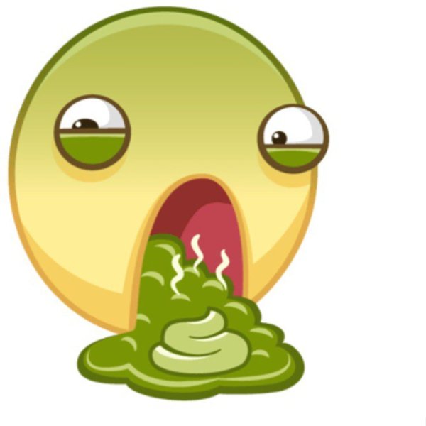 Зеленый смайлик тошнит