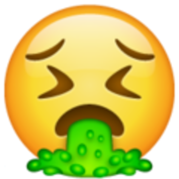 Зеленый смайлик тошнит