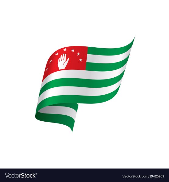 Абхазский флаг вектор