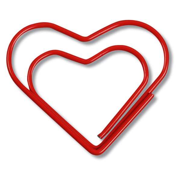 Сердечко из скрепок эмодзи