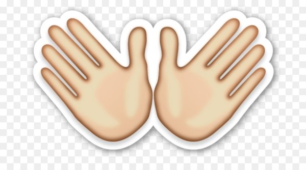 Ладошки на прозрачном фоне