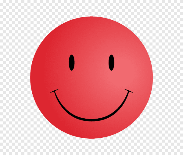 Красный смайлик грустный