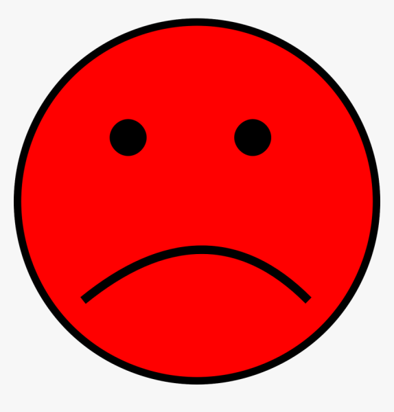 Красный смайлик