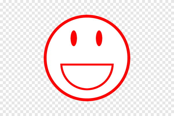 Красный смайлик